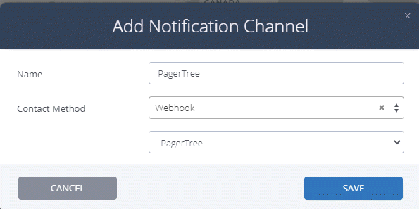Auvik PagerTree Notification Channel